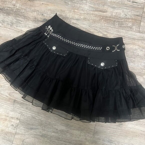 Dark in Love gothic Mini Skirt - Picture 1 of 3